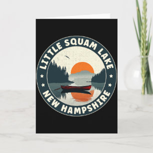 Little Squam Lake New Hampshire Sunset T Shirt  Card