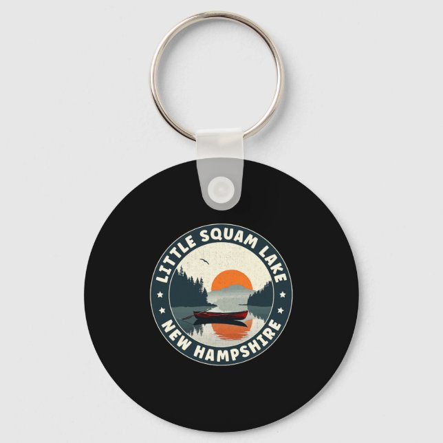 Little Squam Lake New Hampshire Sunset T Shirt  Keychain (Front)
