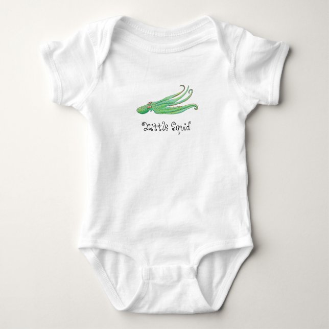 Little Squid Baby Bodysuit (Front)