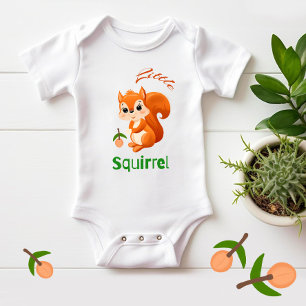 Little squirrel baby bodysuit