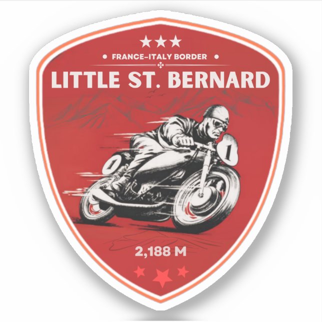 Little St Bernard Pass french italy Alpine motorcy (Front)