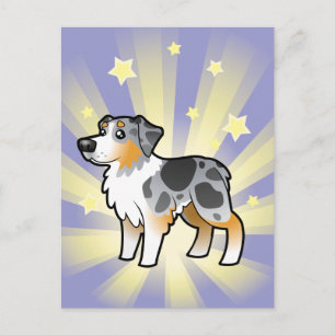 Little Star Australian Shepherd Postcard