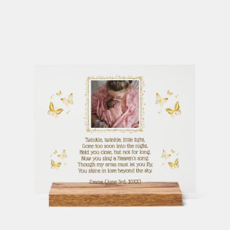 Little Star- Baby Loss Memorial Photo Keepsake Acrylic Sign