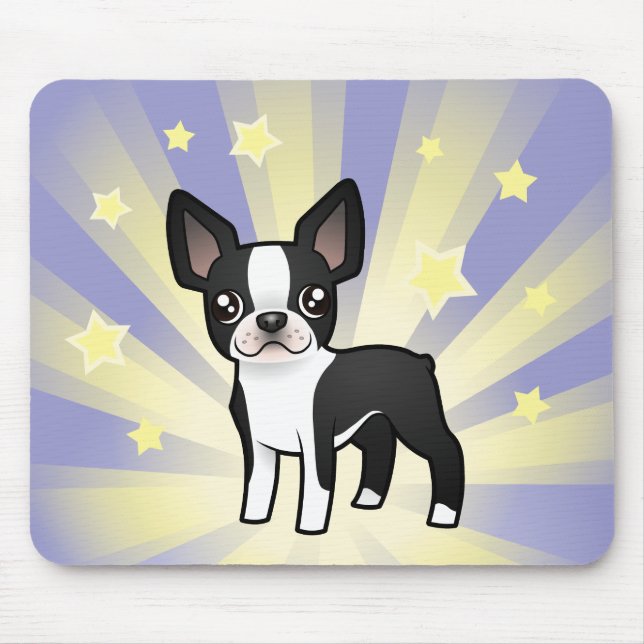Little Star Boston Terrier Mouse Pad (Front)