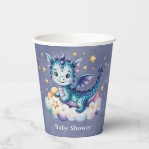 Little Star Dragon Boy Baby Shower Paper Cups