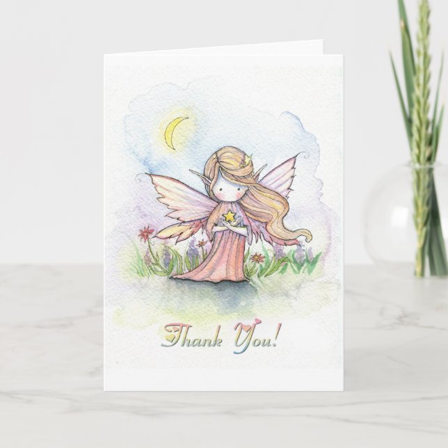 Little Star Fairy Thank You Card (Front)