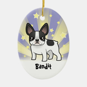 Little Star French Bulldog Ceramic Ornament