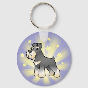 Little Star Giant/Standard/Miniature Schnauzer Keychain