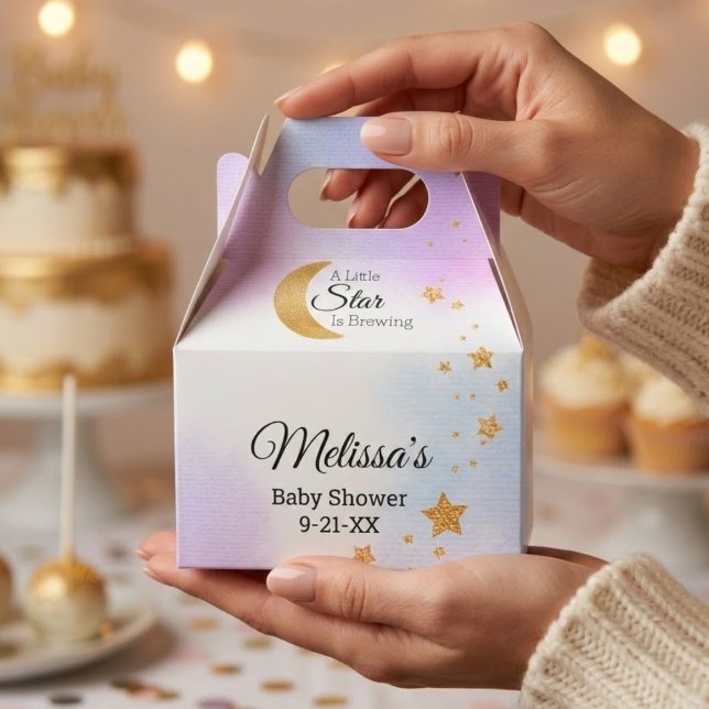 Little Star Is Brewing Celestial  Favor Box (Little Star Is Brewing Celestial Favor Boxes)