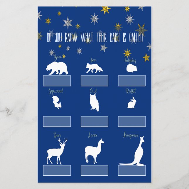 Little Star Name My Baby Game (Front)