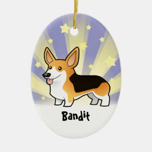 Little Star Pembroke Welsh Corgi Ceramic Ornament