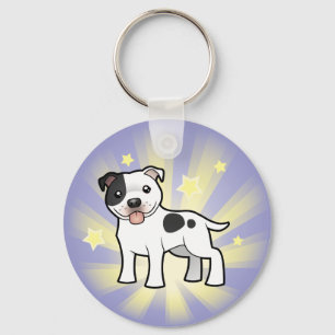 Little Star Staffordshire Bull Terrier Keychain