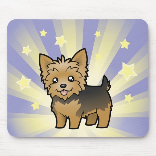 Little Star Yorkshire Terrier Short Hair No Bow Mouse Pad Zazzle Ca