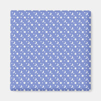 Little Stars and Moons Pattern on Blue