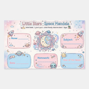 Little Stars Space Mandala Galaxy Sticker
