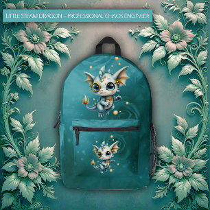Little Steam Dragon – Professional Chaos Engineer. Printed Backpack