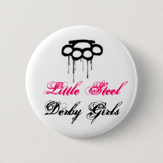 Little Steel Derby Girls - Brass Knucks 2 Inch Round Button