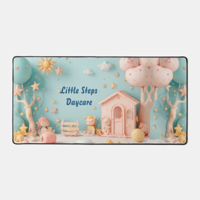 Little Steps Daycare Pastel Greenery Personalized (Recto)