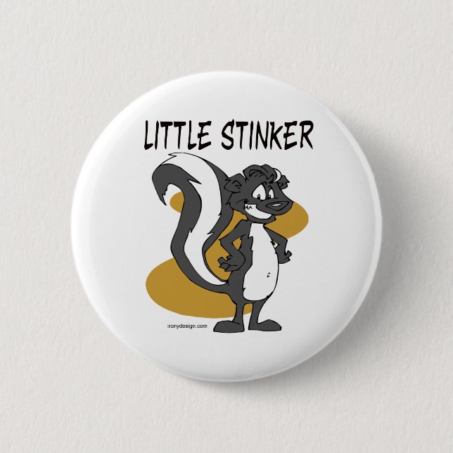 Little Stinker 2 Inch Round Button (Front)