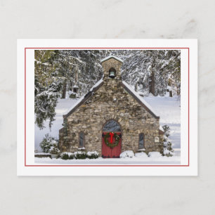 Little Stone Church Holiday  Postcard