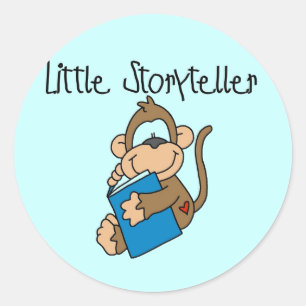 Little Storyteller Tshirts and Gifts Classic Round Sticker