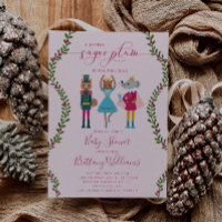Little Sugar Plum Girl Christmas Baby Shower 