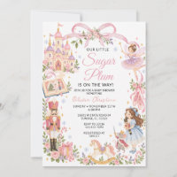 Little Sugar Plum Nutcracker Floral Baby Shower 