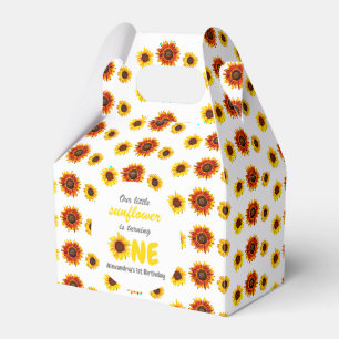 Little Sunflower 1st Birthday Favor Box