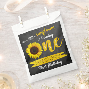 Little Sunflower 1st Birthday Party Favour Bag