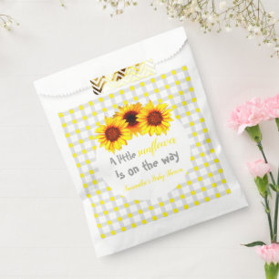 Little Sunflower Baby Shower Favour Bag