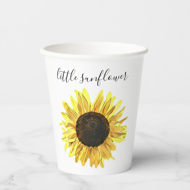 Little Sunflower Paper Cups (Front)
