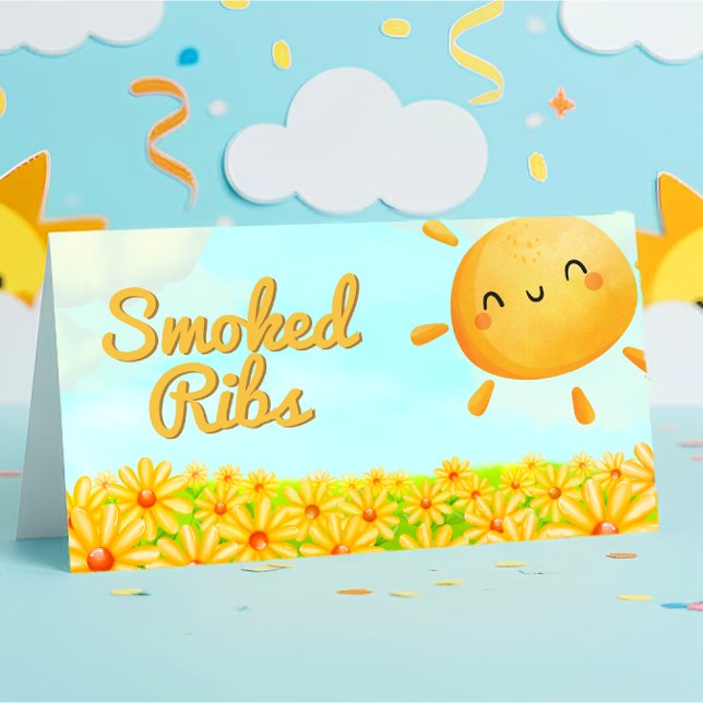 Little Sunshine - Baby Shower Food Label (Little Sunshine - Baby Shower Food Label)