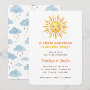 Little Sunshine Baby Shower Invitation