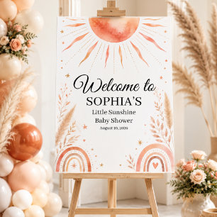 Little Sunshine Baby Shower Welcome Sign