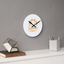 Little Sunshine" Horloge murale personnalisée