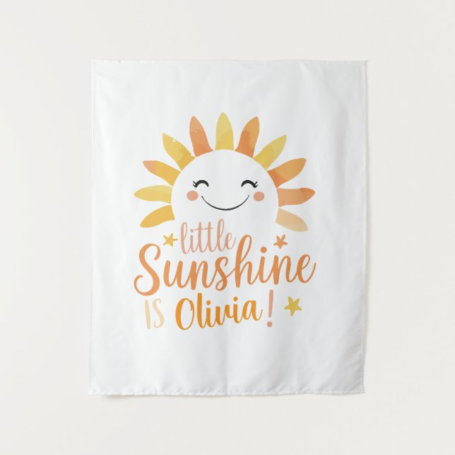 Little Sunshine Personalized Tapestry  (Front)