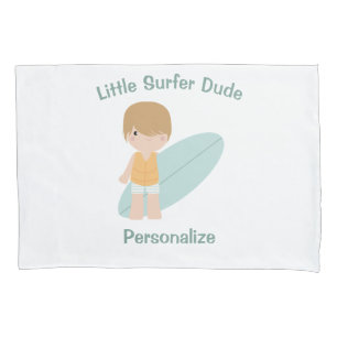 Little Surfer Dude Personalize Pillowcase