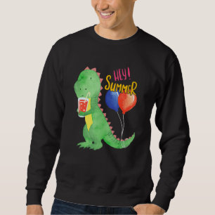 Little Sweet Dinosaur With Lemonade Refreshment Fo Sweatshirt