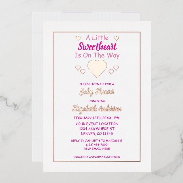 Little Sweetheart Baby Shower (Envelope)