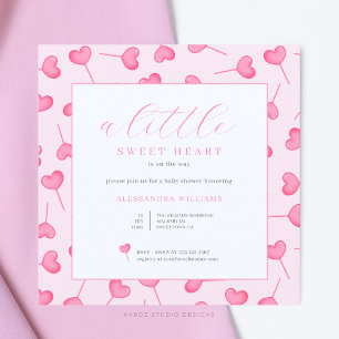 Little Sweetheart Baby Shower Invitation