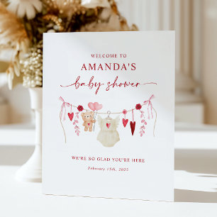 Little Sweetheart Baby Shower Welcome Sign