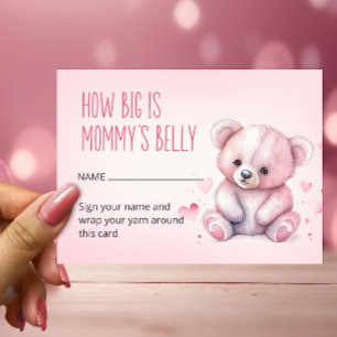 Little sweetheart bear how big is mommy's belly enclosure card