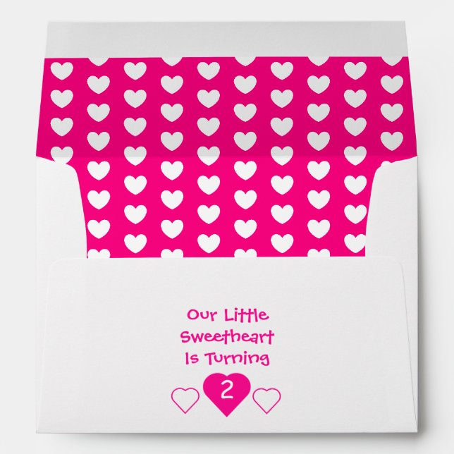 Little Sweetheart Birthday Envelope (Back (Bottom))