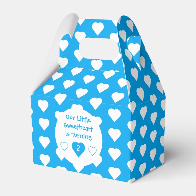 Little Sweetheart Birthday Favor Box (Front Side)