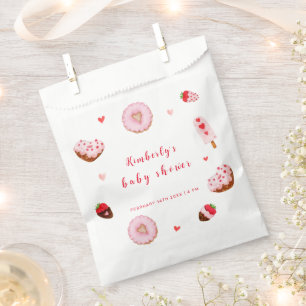 Little Sweetheart Doughnuts Valentines Baby Shower Favour Bag