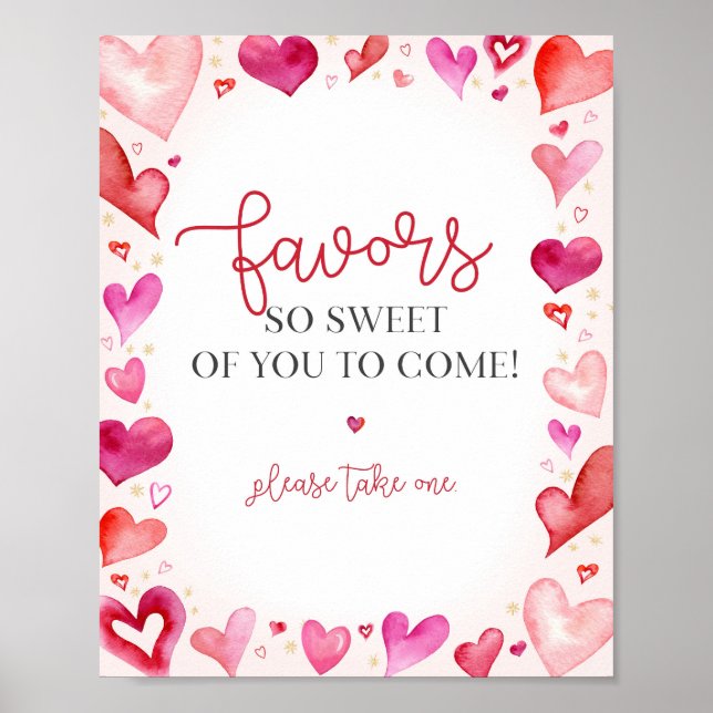 Little Sweetheart Favours Sign (Front)