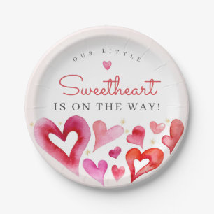 Little Sweetheart February Party Paper Plate