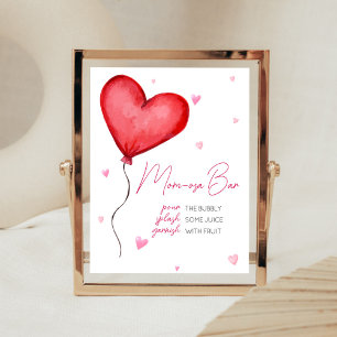 Little Sweetheart Red Valentine Mom Osa Bar Poster