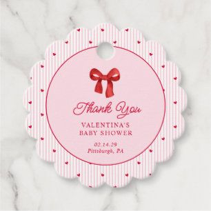 Little Sweetheart Valentine Coquette Favour Tags