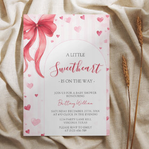 Little Sweetheart Valentines Baby Shower  Invitation